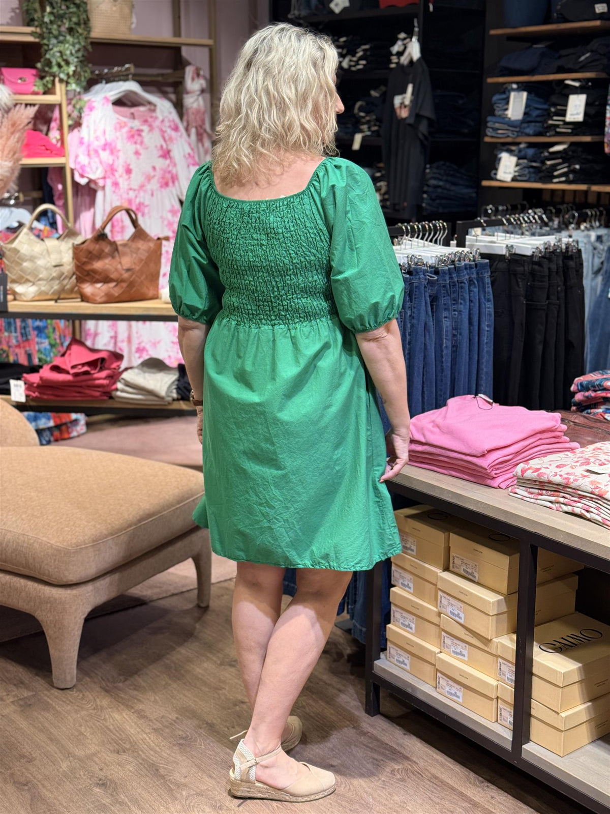Kjole Alba Kort, Green