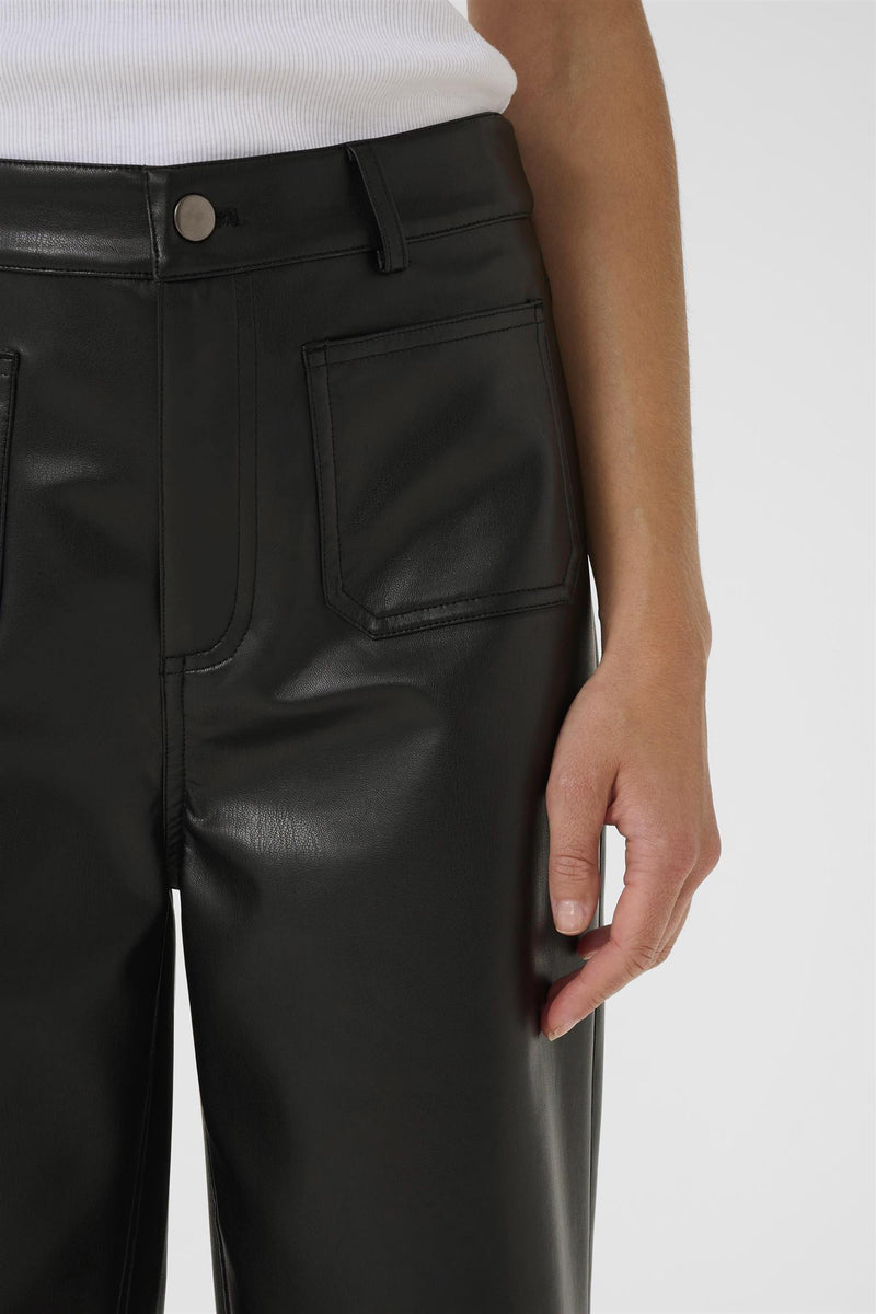 KAmikka PU Jeans Black Deep