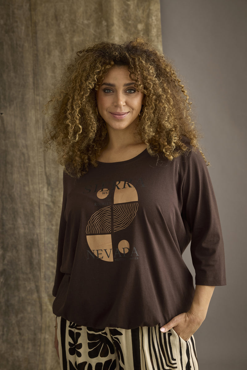 Genser 3/4 Noor Chokolade