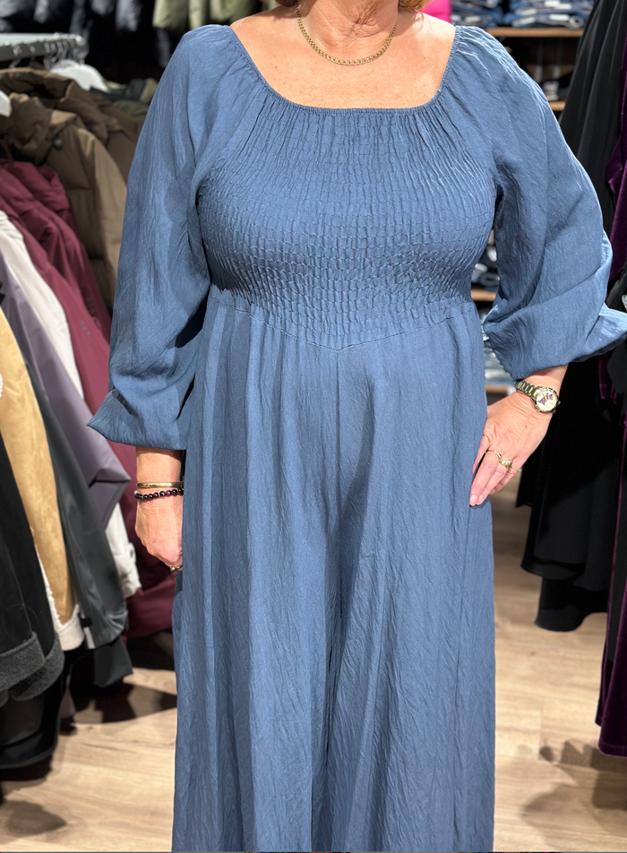 Alba Buksedress, Denimblå