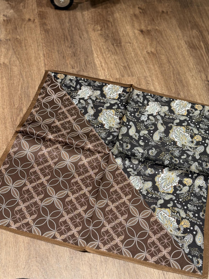 Skjer Lite Silke, Cognac/Paisley/Brun