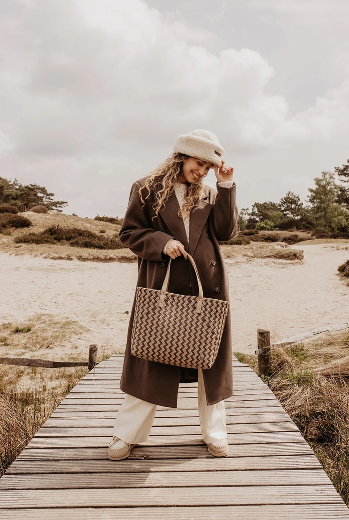 Faye Shopper Brown/Taupe