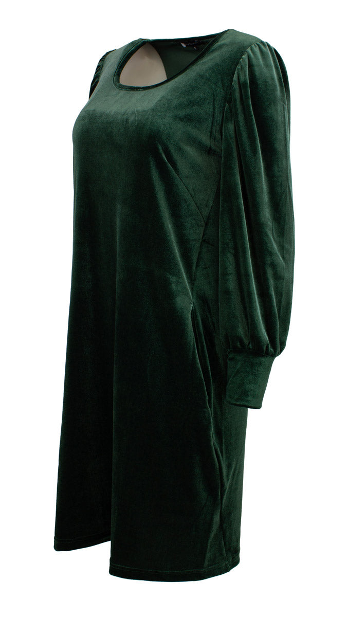 Kjole Velour Cloe Grønn
