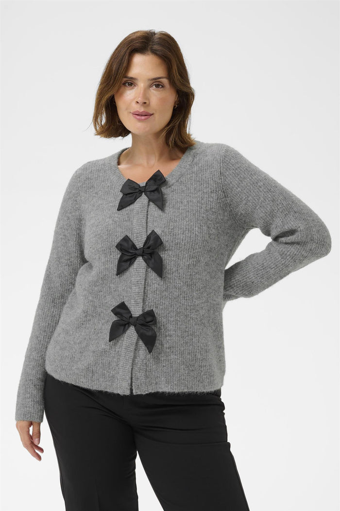 KCmaia Knit Cardigan Grey Melange