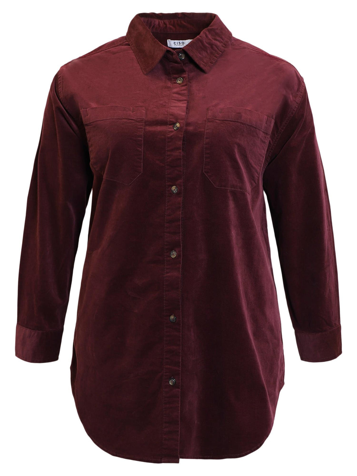 Shirt Jacket Cord Bordaux
