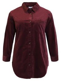 Shirt Jacket Cord Bordaux