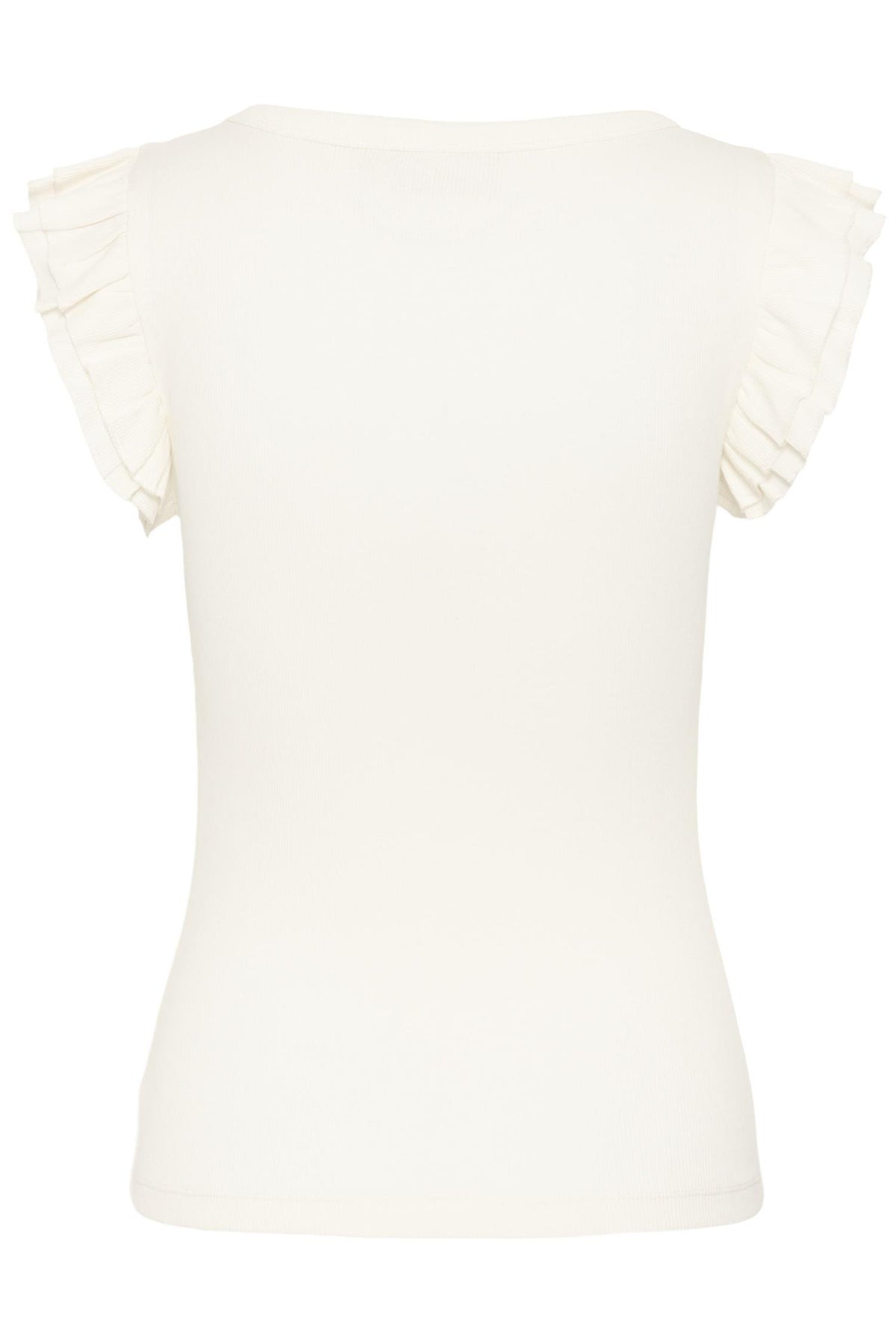 KAcarna Flounce Top Chalk