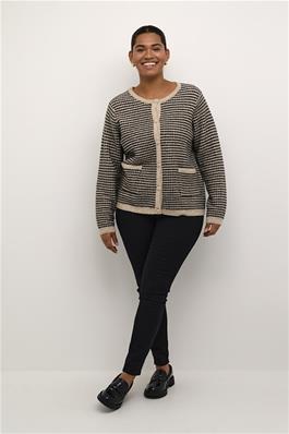 KCElanna Cardigan Feather grey/ Black structure