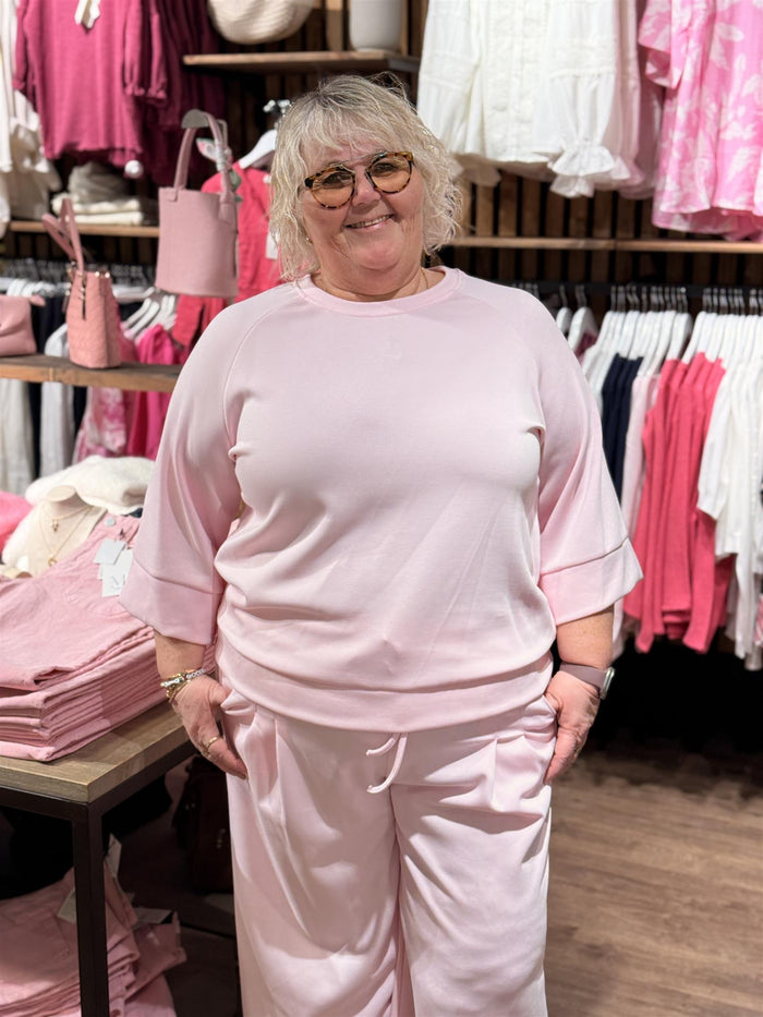 Genser Jaffa 3/4 Erm, Rosa