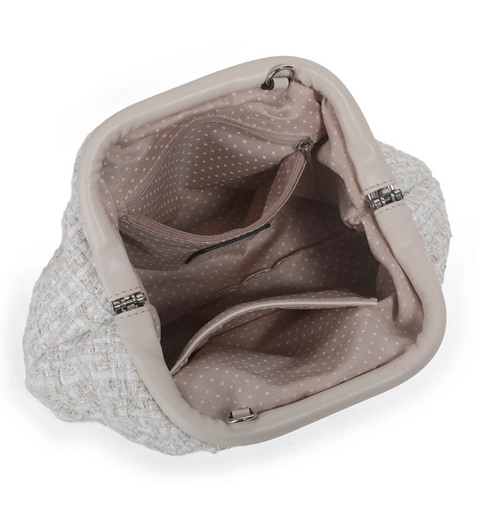 Jeanette Jaquard Bag- Beige