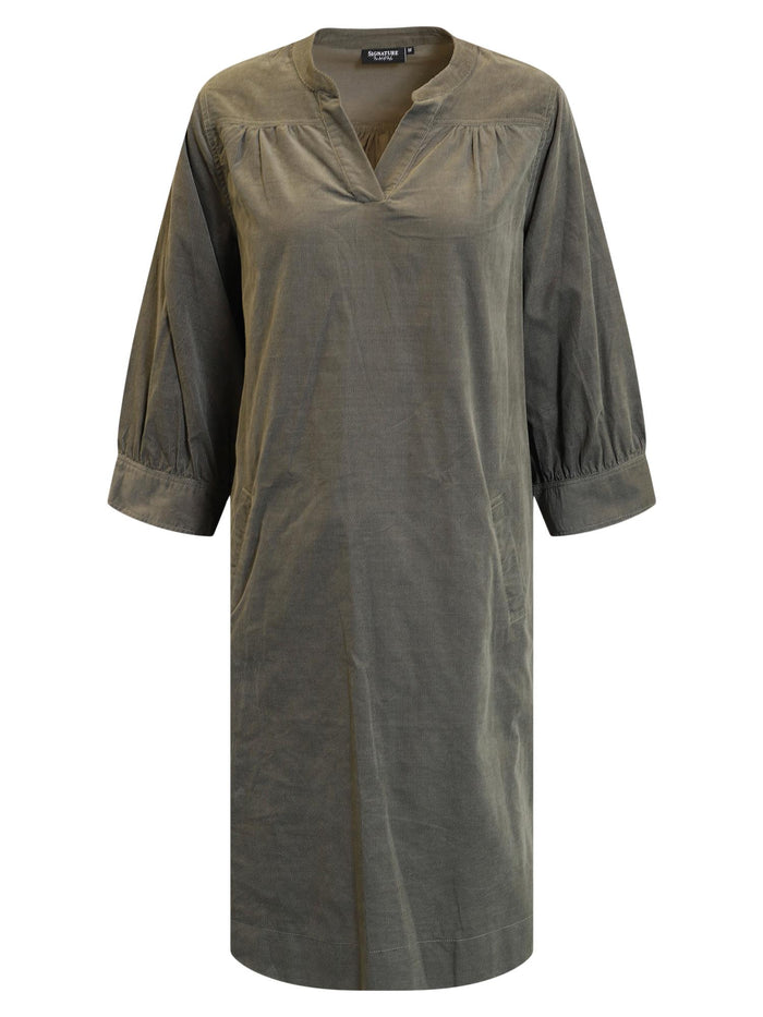 Kjole Mørk Khaki