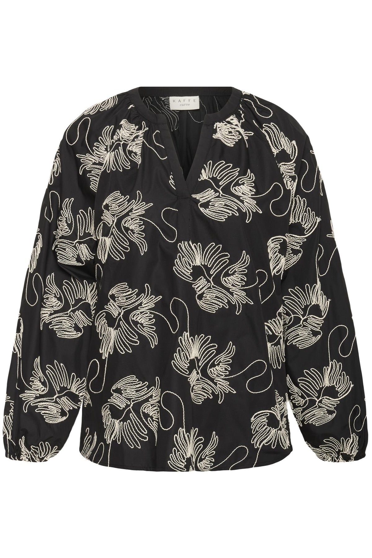 KCkimmie Blouse Black Chalk Embr