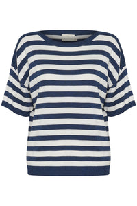 KAregina Striped Pullover Midnight/chalk Str