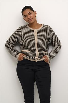 KCElanna Cardigan Feather grey/ Black structure