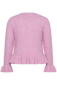 KCemmi Frill Cardigan Pink Frosting
