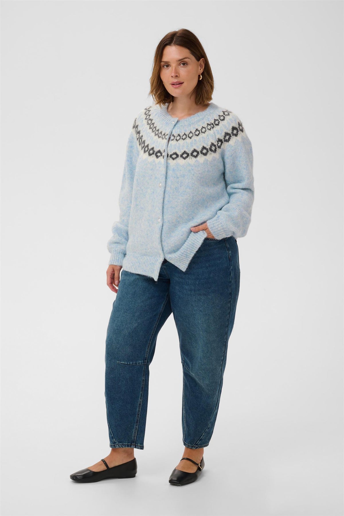 KCbettany Cardigan - Light Blue Melange