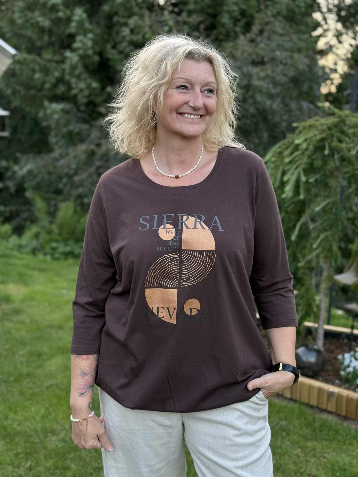 Genser 3/4 Noor Chokolade