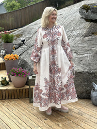 Kjole Lang Rose Paisley