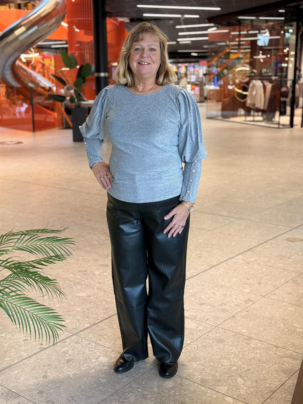 Bluse Tea Lurex Silver