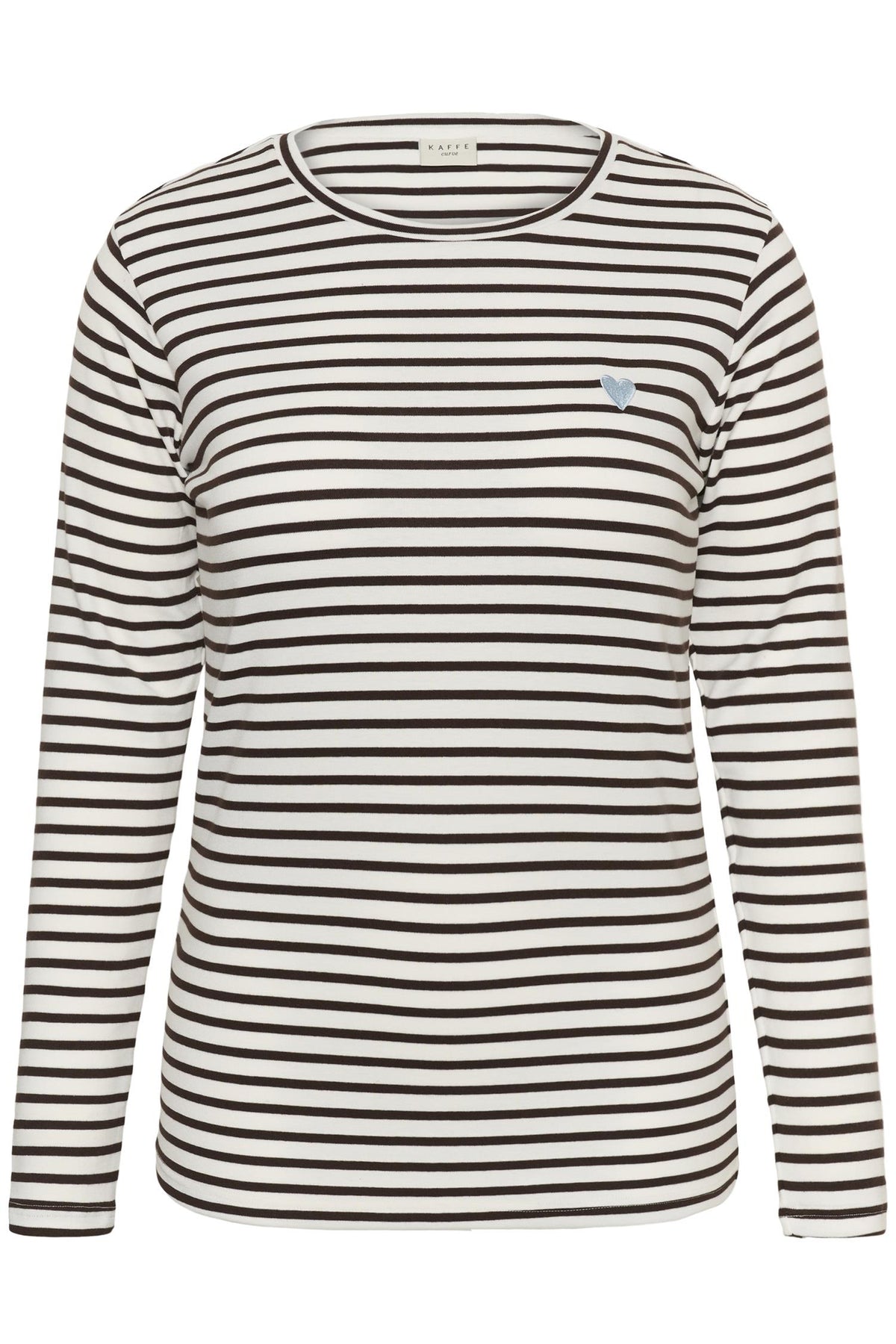 KClia T-Shirt Chalk / Brown - Blue Heart