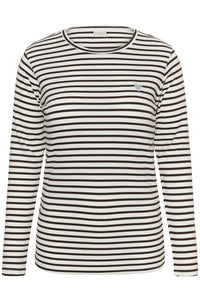 KClia T-Shirt Chalk / Brown - Blue Heart