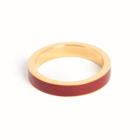 Ring, Bordeaux emalje