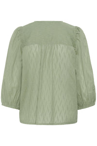 KAgabriela V-Neck Shirt Sea Spray