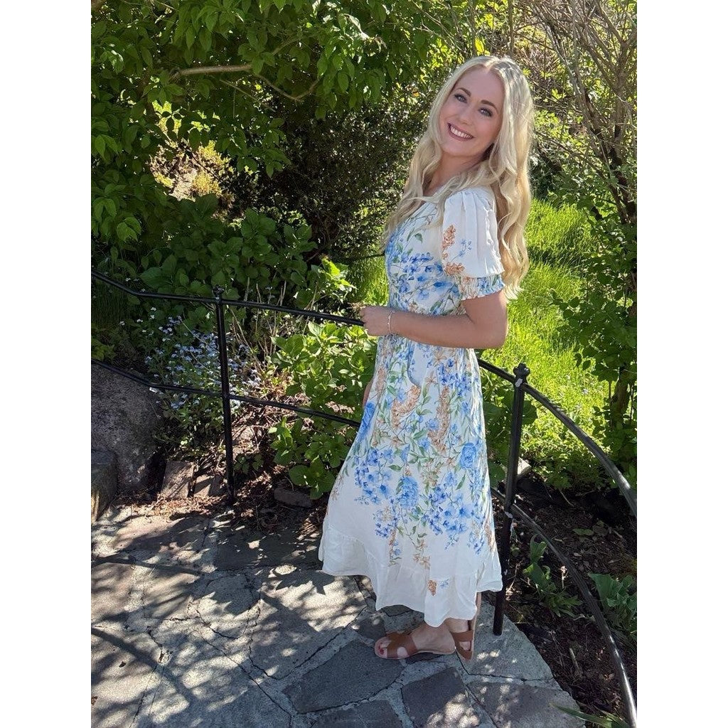 BELLA LONG DRESS Soft Blue