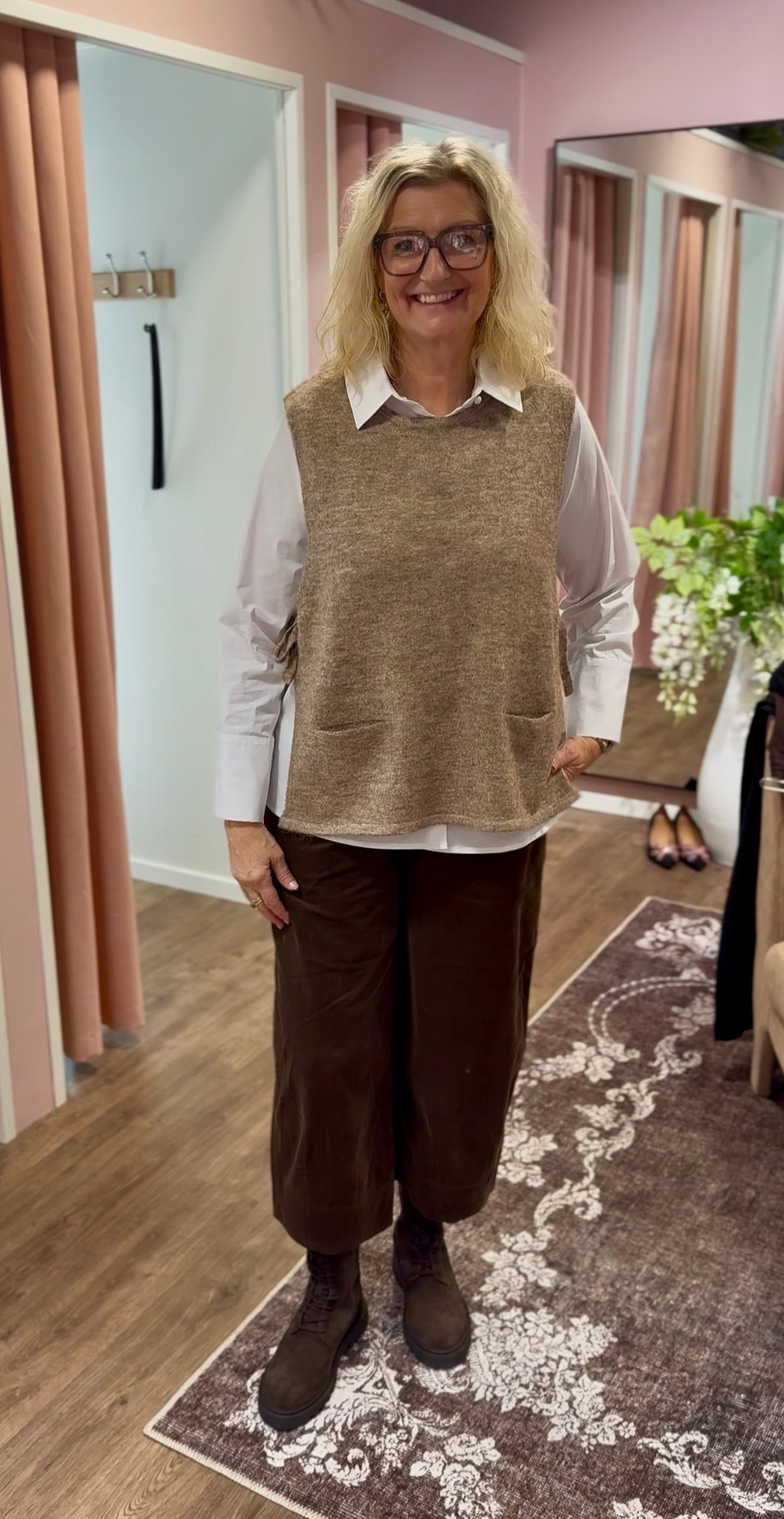 Vest Beige Melange