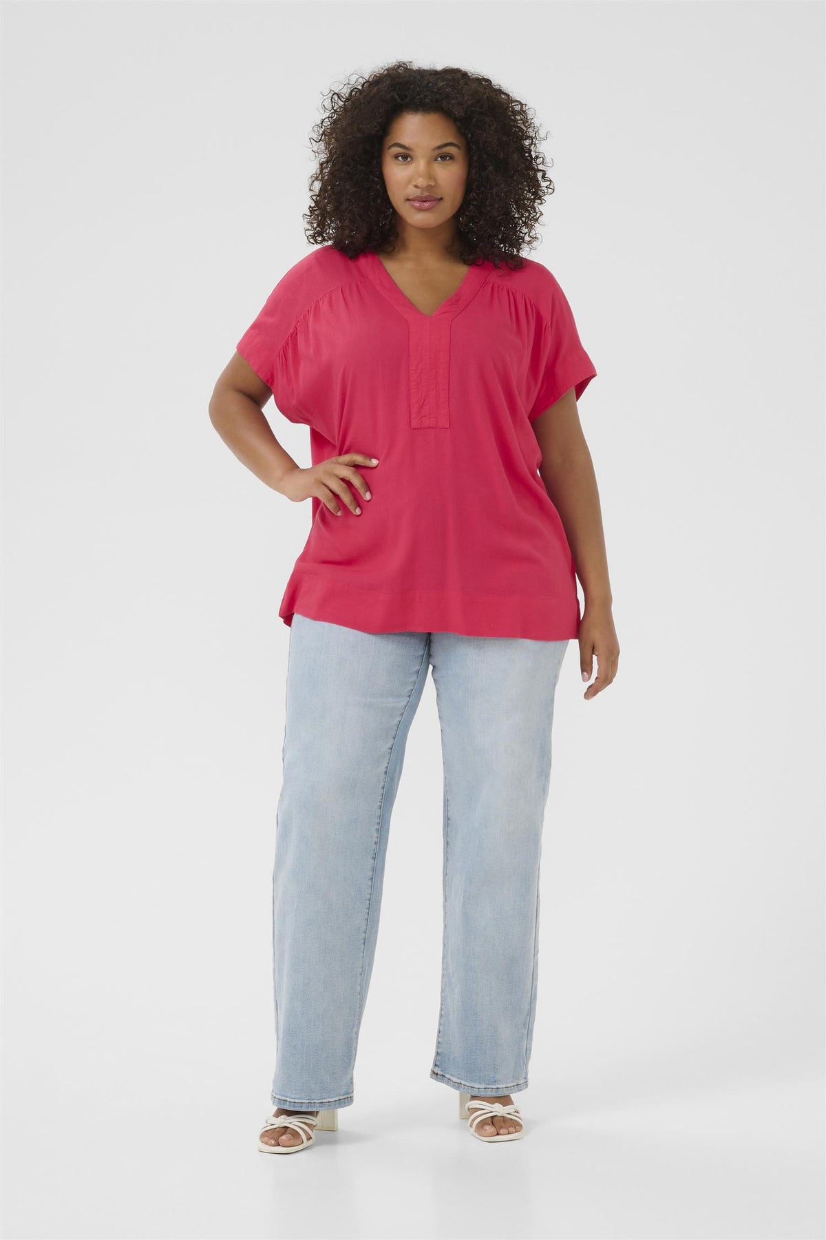 KCmille Wing SL Blouse Rasberry