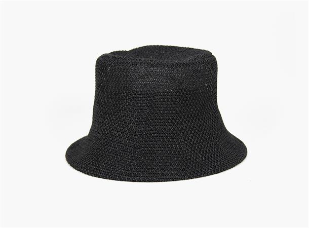 Bucket Hat Strå Sort