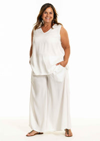 GBerethe Wide Pants White