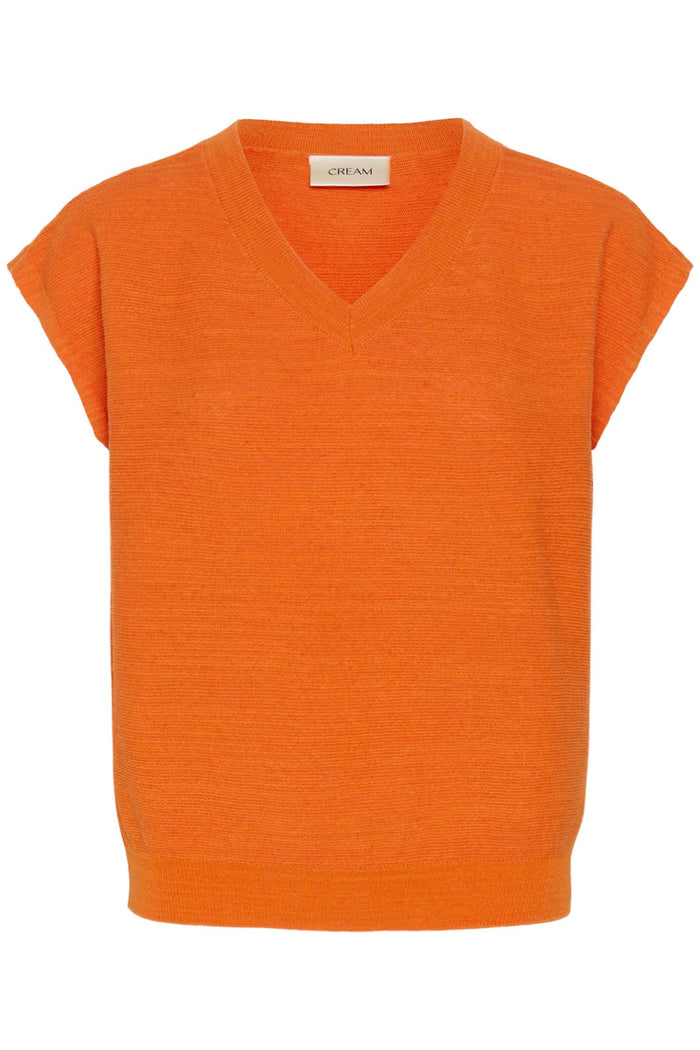 CREvisa Knit Blouse Celosia Orange