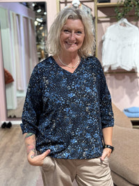 Bluse Sylva Stone True Blue