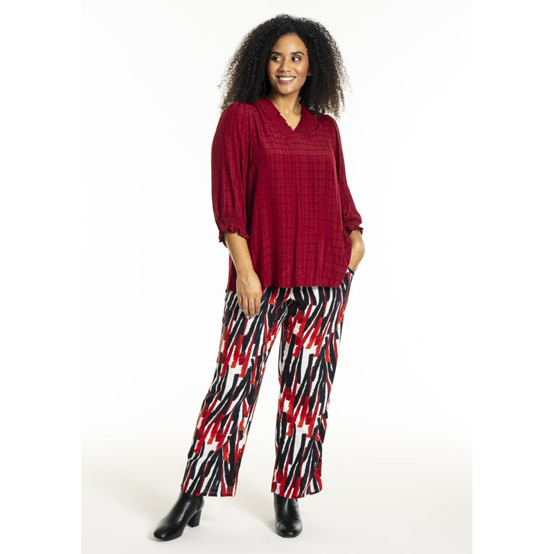 SFeodora Blouse with smock neck