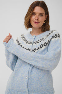 KCbettany Cardigan - Light Blue Melange