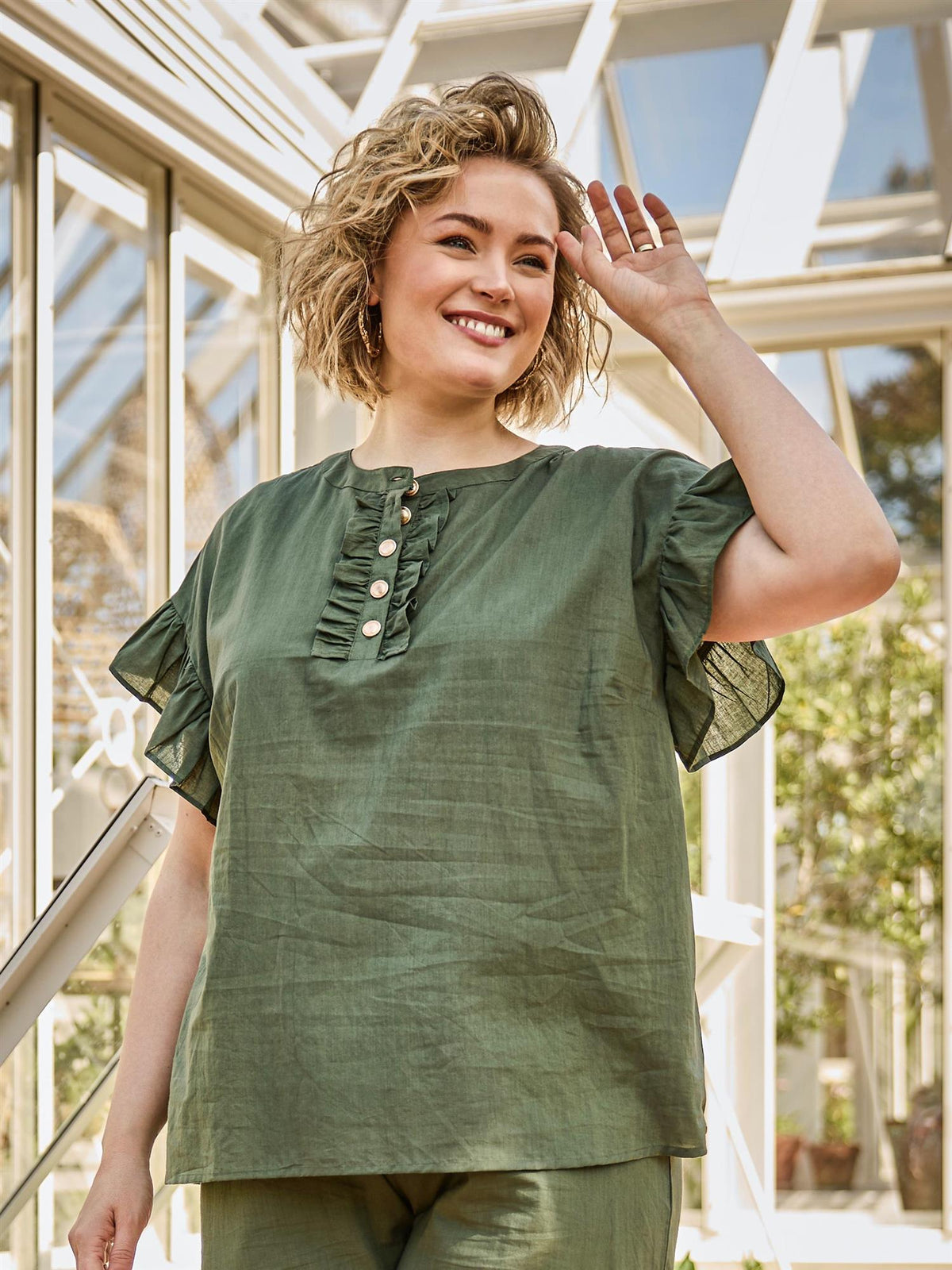 LILY BLOUSE Olive