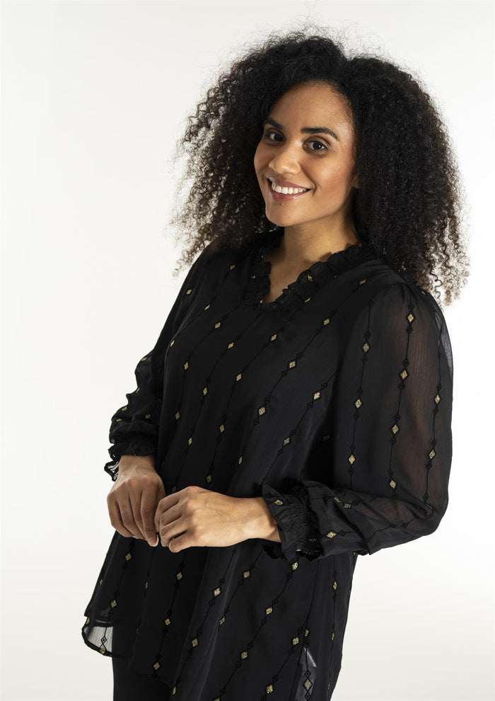 SNanda Tunic Black/Gold