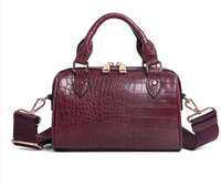 Veske Georgia Liten Bordeaux Croco