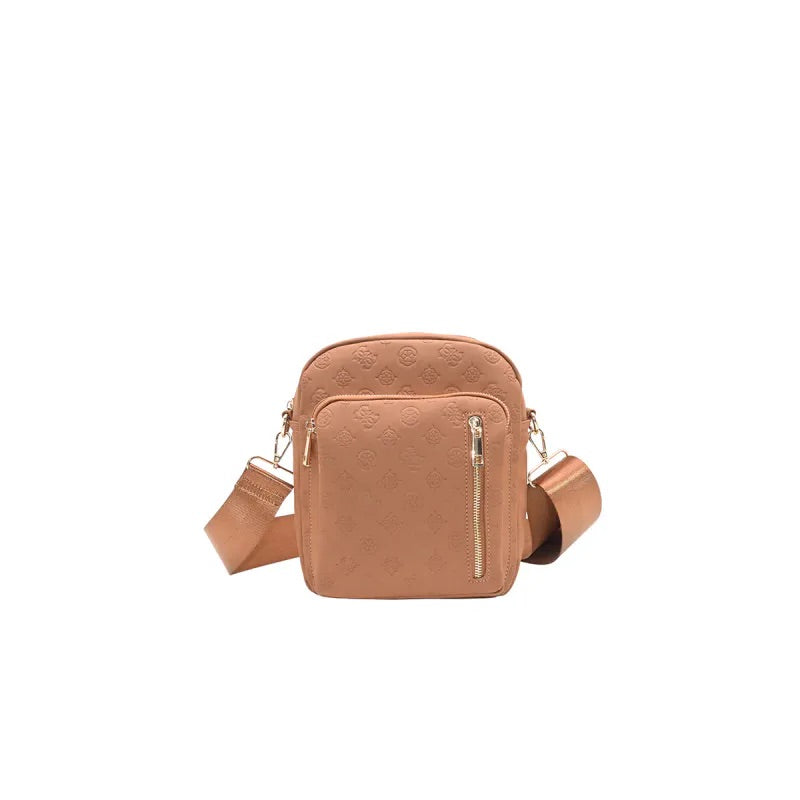 Stor Citybag Mønster, Cognac