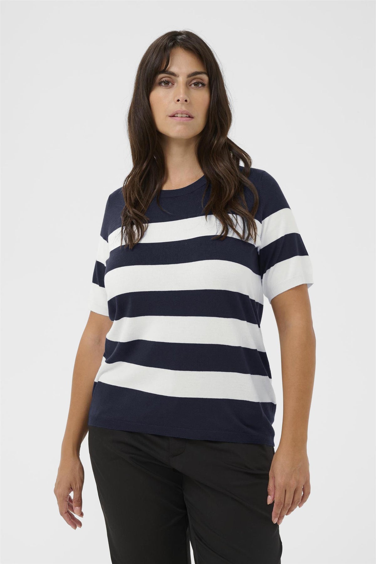 KClizzy Striped Pullover Midnight/Chalk St