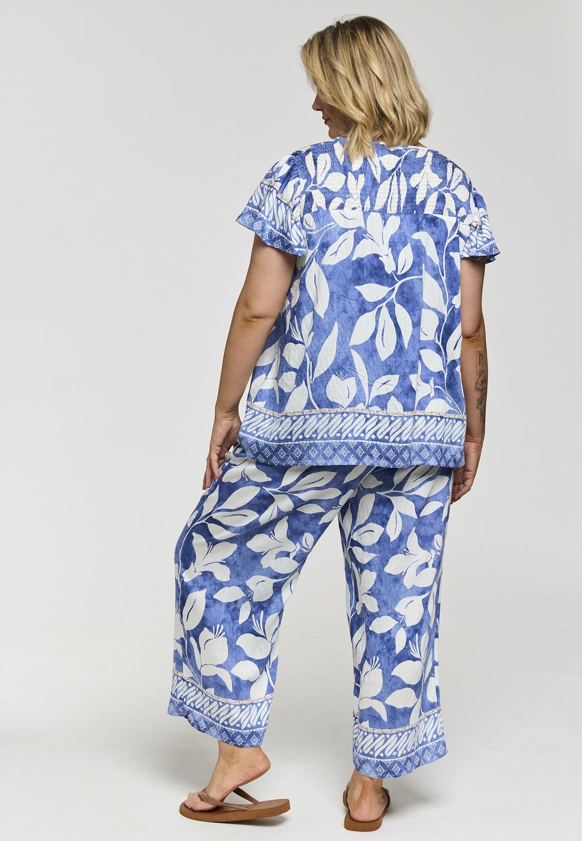 GJuliana Blouse Blue/Offwhite