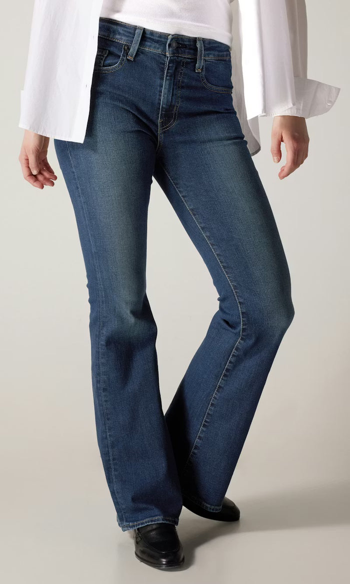 Levis 726 High Rise Flare Blue Swell