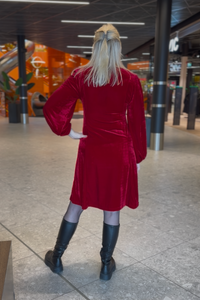 Kjole Velour Mali Rød