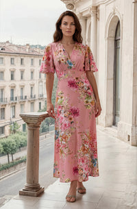 PERNILLE ROSE LONG DRESS Rose