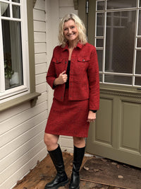 Jacket Tweed Red