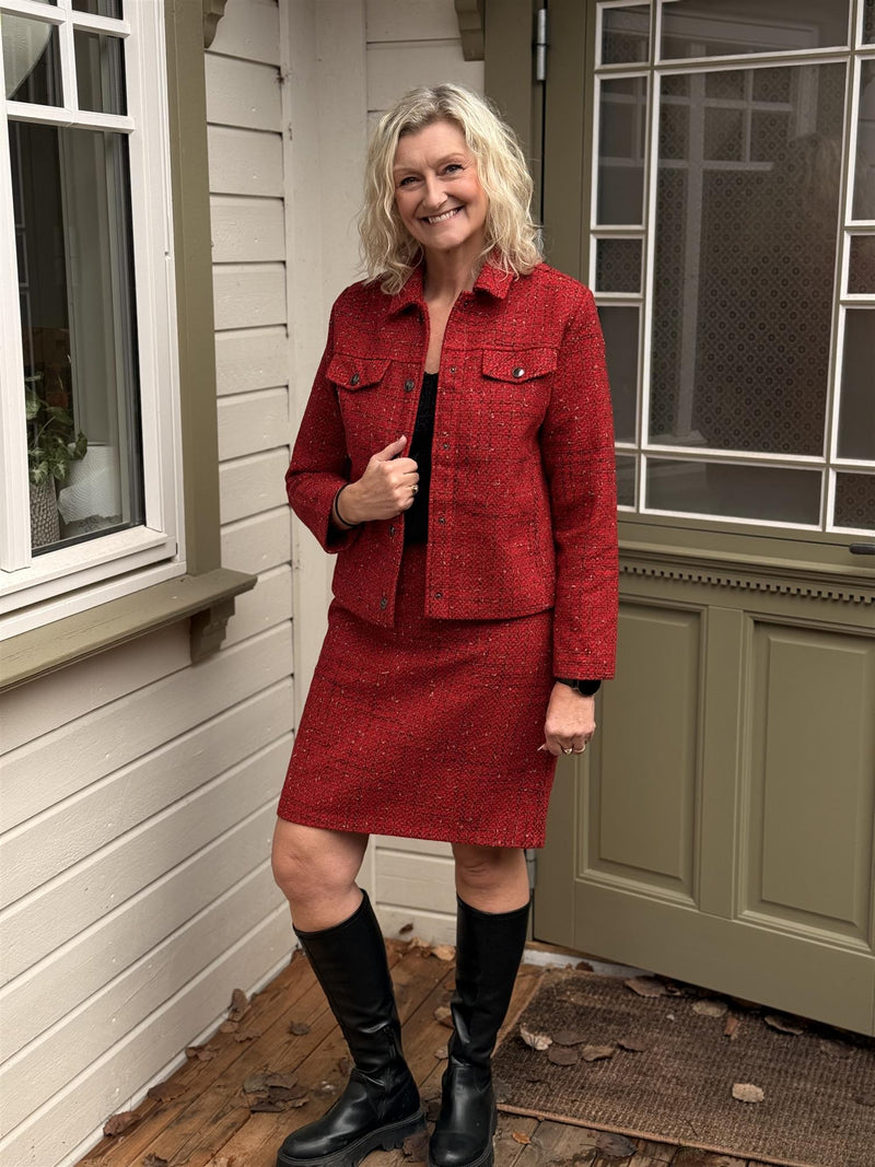 Jacket Tweed Red