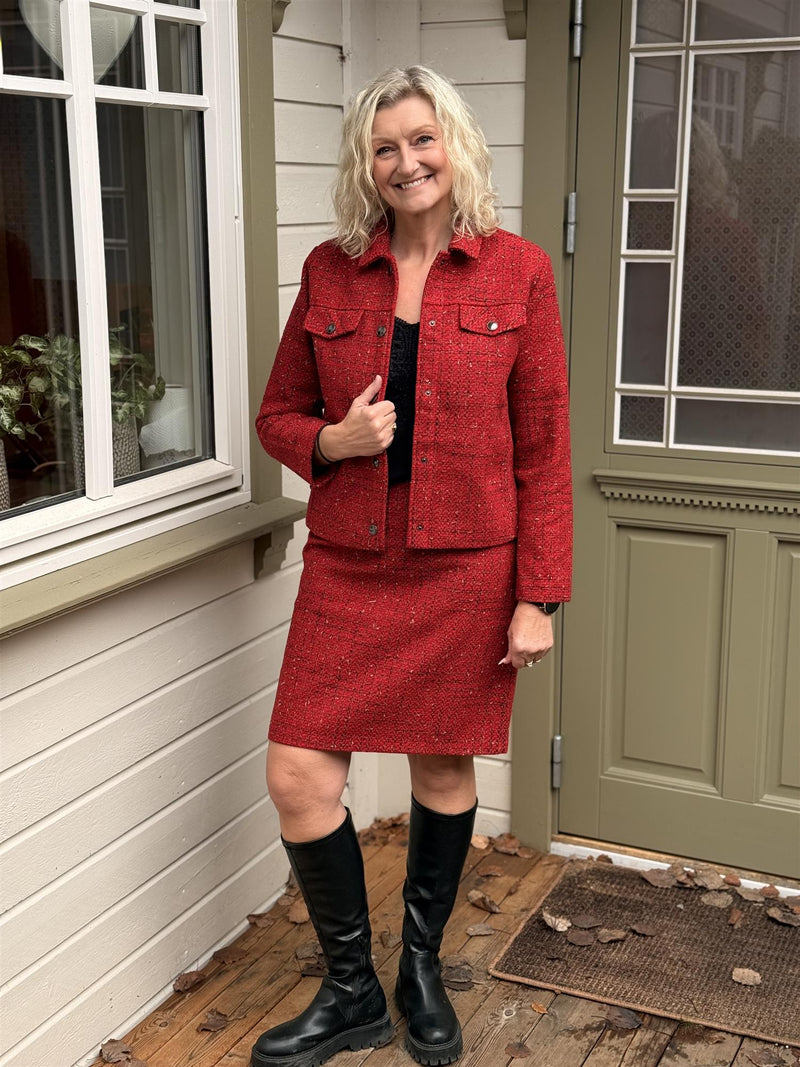 Jacket Tweed Red