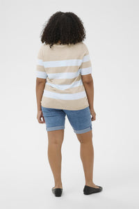 KClizzy Striped Pullover Feather Mel/ ligh