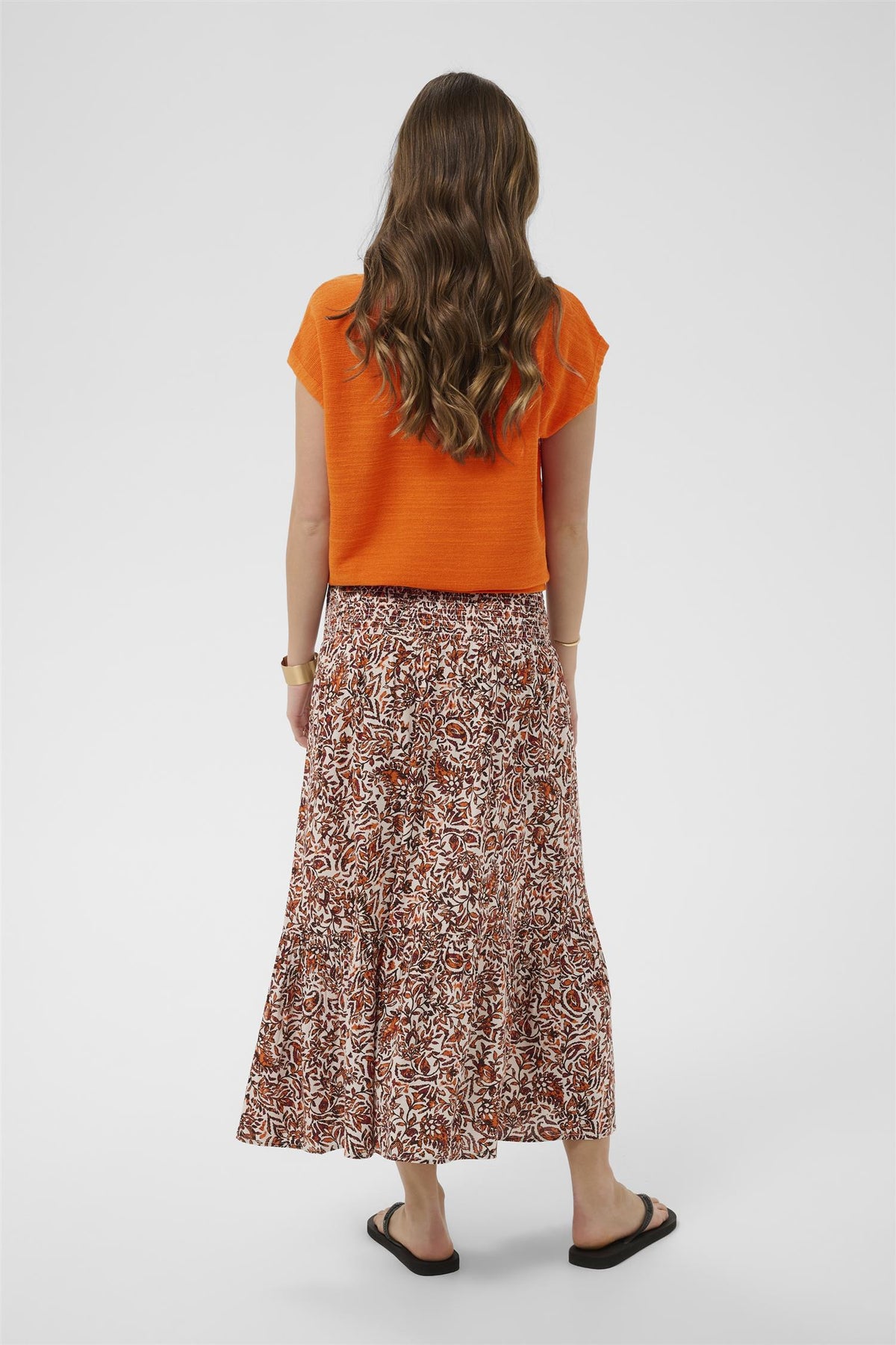 CREvisa Knit Blouse Celosia Orange